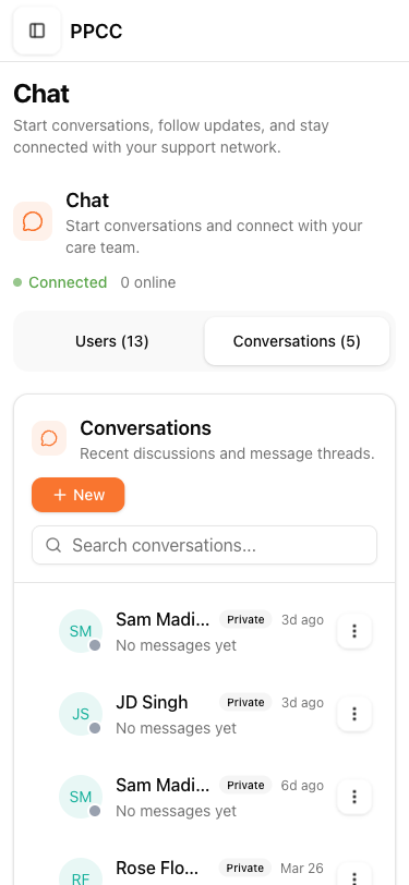 Chat page