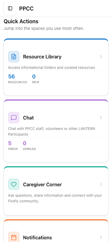 Dashboard below Emergency Card